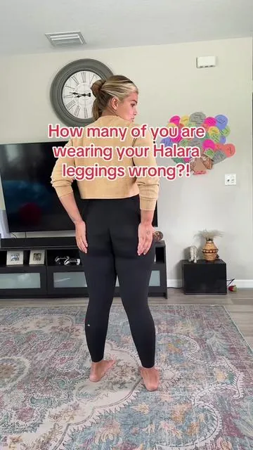 One of the comments I get the most is I didn’t know you were supposed to do that. Yes the band is where you put your 🍑 like a bra.@Halara #Leggings #halaraleggings #midsize #plussize 