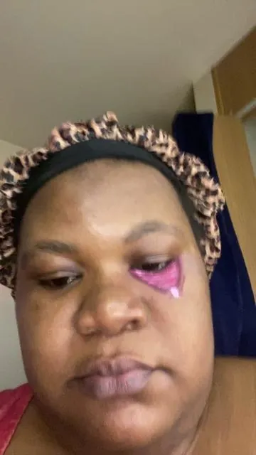 #practing for #halloween tell me how I did yall #face