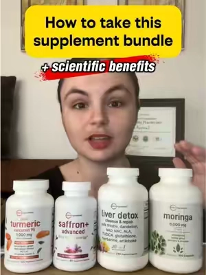 Replying to @Farah De Pool Jimene here is how to stack this supplement bundle with turmeric, saffron, moringa, and liver detox! #holistichealth #saffron #turmeric #moringa #liverdetox 