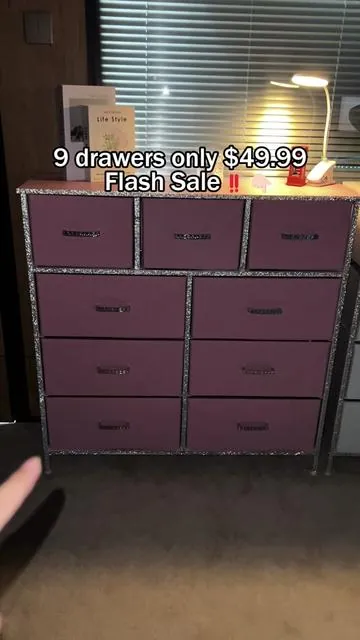 Very sturdy and beautiful🔥✨ #crystal #dressermakeover #room #bedside#handle #handlettering #noble #fashion #dresser #diamonds #wordrobe #9drawer#9drawerdresser #drawerorganization#black #pink #flashsales #tiktokshoplabordaysale #fallfreshness 