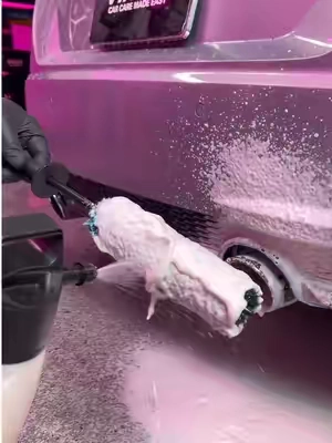 Super Satisfying Car Detailing ASMR 😍🤩 - The VIKING Wheel Barrel Brush was designed to clean those hard-to-reach areas in-and-around the wheel. The cleaning head is packed with dense fibers to gently and safely loosen dirt, brake dust, and grime. - #cardetailing #autodetailing #autodetail #detailing #carwash 