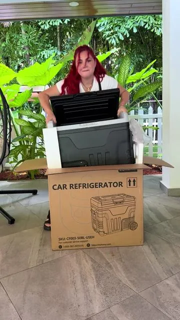 Refrigerador para el carro #electriccooler#carrefrigerator#carfridge#euhomy#tiktokshopcreatorpicks  