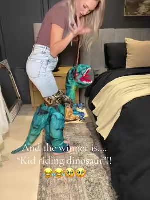 This is a 2-3 year old but it even comes in adult sizes! #kidscostume #halloween #dinocostume #inflatablecostume#tiktokshopcreatorpicks 