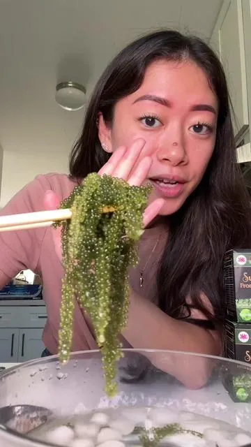 #ad Sea Grapes shouldn’t be salty at all if prepared properly! #seagrapes #lowcaloriesnack  Disclaimer: I am not affiliated with Vietnamese Superfoods or any third-party sellers of this product. I do not manufacture, sell, or ship this item. All opinions are my own and are shared for informational purposes only. Product Info: This video features Vietnamese Superfoods Dehydrated Sea Grapes, a type of edible seaweed that is typically rehydrated in water before eating. Please review the full ingredient list, preparation instructions, and packaging details on the official product page before purchasing or consuming. Important Note: Always rinse and prepare according to the instructions provided on the packaging to ensure food safety and the intended taste and texture. If you have allergies to seafood or seaweed, consult your doctor before consuming. TikTok Product Linking: Only the Vietnamese Superfoods Dehydrated Sea Grapes are being intentionally featured. TikTok may automatically recommend or link unrelated products underneath or alongside this post. I am not responsible for any additional products TikTok suggests. Price Accuracy: Any pricing mentioned is accurate at the time of posting but may change without notice. Side Effects & Reactions: I am not responsible for any side effects, allergic reactions, or adverse outcomes that may result from using this product. Discontinue use and consult a healthcare professional if you experience any discomfort. Original Content: This video is original content and may not be reused, reposted, or edited without my permission.