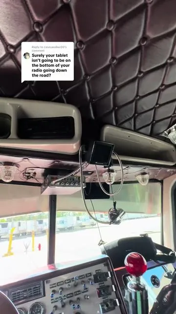 Replying to @caseywalker00 @Mob Armor Magnetic table and phone mount. . . . #peterbilt #trucktok #trucking #fyp #mobarmor 