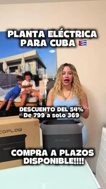 Planta eléctrica ⚡️ para Cuba 🇨🇺 Eco Flow Delta 3 rebajada de precio ahora mismo oferta por tiempo limitado solo para TikTok y posibilidad de pagar a plazos corre 🏃‍♀️ y aprovecha esta súper mega oportunidad antes de que se agoten!!! #ecoflow #plantaelectrica #cubanos #generadorelectrico #cubanosenmiami 