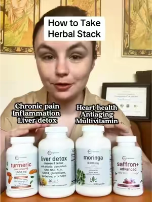 This bundle has turmeric, moringa, saffron, and liver detox blend and I discuss how to take them and what their benefits are! #turmeric #moringa #saffron #liverdetox #holistichealth 