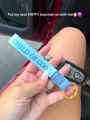 The coolest gadget to help remind me to get in the word every day!!! #yappy #yappykeychain #keychain #dailybibleverse #bibleversedaily 