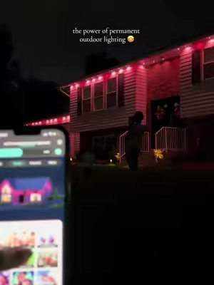 Hands down the coolest lights EVER!! We are gonna be having fun with this all year round!!! @eufy US #permanentlighting #outdoorlights #holidaylights #eufy #tiktokshopfalldealsforyou 