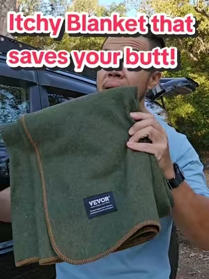 These Wool Blankets from @Vevor Store US are great for Camping, Outdoor Adventures and Emergency kits! But yes they are a bit itchy #camping #Outdoors #survival #fishing #tiktokshopcreatorpicks 