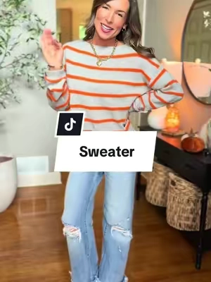 I found the cutest fall sweater with so many unique details 👌🏻 #sweater #sweaterweather #fallfashion #tiktokshopcreatorpicks #tiktokshopblackfriday 