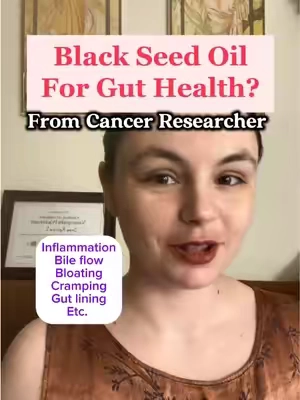 Replying to @ShInYSTAR4367 here are the benefits of black seed oil for gut health! #blackseedoil #guthealth #bloatingrelief #womenshealth #holistichealth 