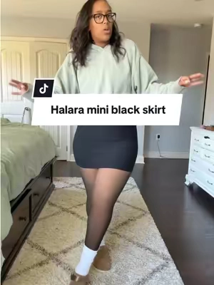 Replying to @Harmony pick up the super cute mini black skirt from @Halara they make really great skirts!  #halara #halaratiktokshop #miniskirt #halaraskirt #tiktokshopcreatorpicks 