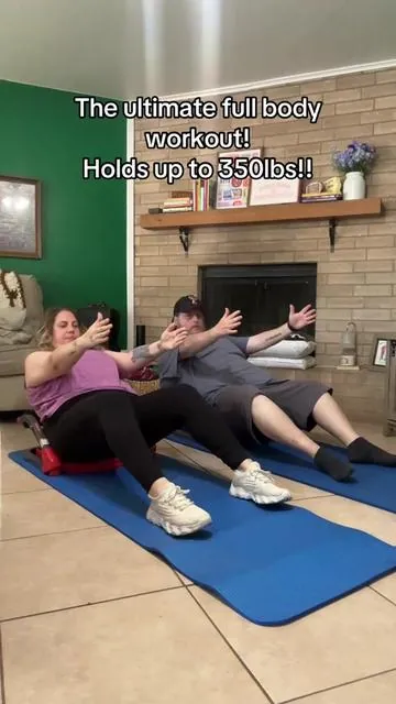 The ultimate full body workout, no gym needed! #nogymnoproblem #plussizeworkout #fullbodyworkout  #couplesworkout 