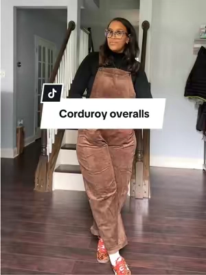This corduroy jumpsuit is everything!  #fall #FallFashion #fallootd #tiktokshopfalldealsforyou #tiktokshopcreatorpicks 