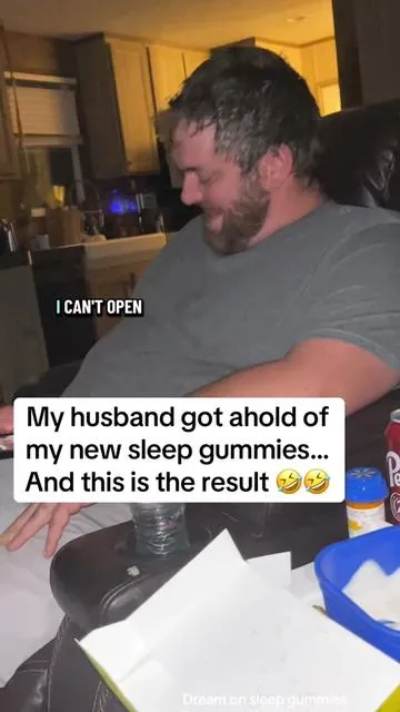 Soo my husband got ahold of my new sleep gummies and within 5min he was feeling it and within 10 was asleep! Hard! @Project Superhuman  #naturalsleepgummies #dreamonsleepgummies #mushroomgummies #sleepaid #projectsuperhuman 