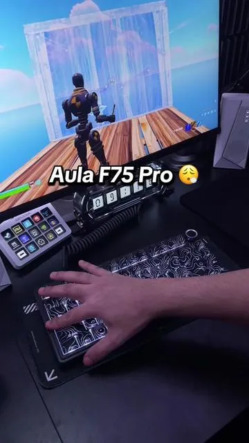 Aula F75 Pro Creamy Mechanical Wireless Keyboard 😍  @Aula #aulaf75pro #creamykeyboards #wirelesskeyboard #mechanicalkeyboard #tiktokshopcreatorpicks  