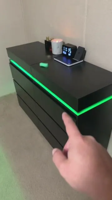 #dresser #bedroomfurniture #ledlights #tiktokshopmademebuyit #tiktokshopblackfriday 