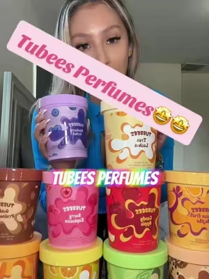 🍭10/10 for these cute little Tubees Perfumes! They smell so delicious!🤩✨#tubees #tubeesperfumes #perfumetok #fragrancereview #tiktokshopcreatorpicks 