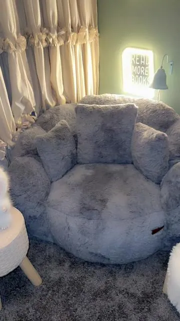 The softest, comfiest!!#beanbag #beanbagchair #memoryfoam #christmasgiftideas 