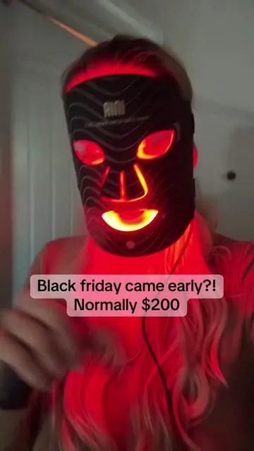 Black Friday came early 👀 The FDA-cleared red light mask that targets wrinkles, collagen, and elasticity — now under $100 (normally $200+). Same wavelength used in clinics, but made for home use. Personal experience only. Not medical advice. Always follow device instructions. #RedLightTherapy #AntiAgingMask #TikTokShopBlackFriday #BiohackingBeauty #biohacking 
