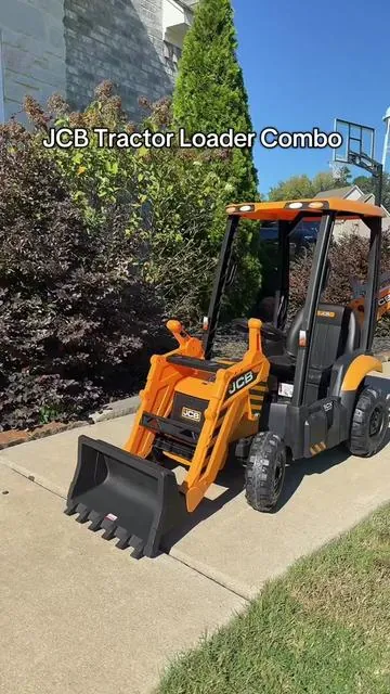 Tractor lovers dream ride on toy! #rideontoy #rideoncar #tractor #excavator #kidstoys 