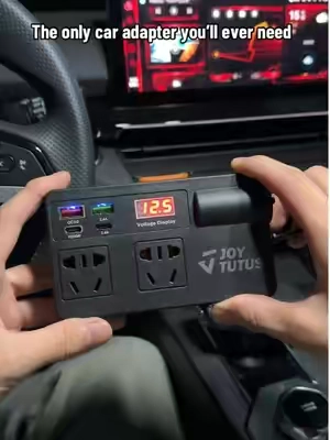 This Car Power Adapter Is A Game Changer，This Changes Everything For Road Trips!!!#cartips #carhack #Tech #usbc #joytutus