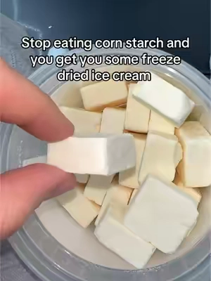No more corn starch trust me  #freezedried #freezedriedicecream #icecream #freezedriedcandy 