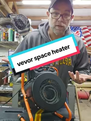 Replying to @patfnduffy  vevor space heater with thermostat  #tools #garage #vevor #greenhouse #heater @Vevor Store US 