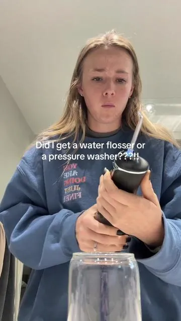 My teeth have never been so clean 🤯#tiktokshopcreatorpicks  #tiktokshopfalldealsforyou  #waterflosser #oralhygiene   #h2ofloss 