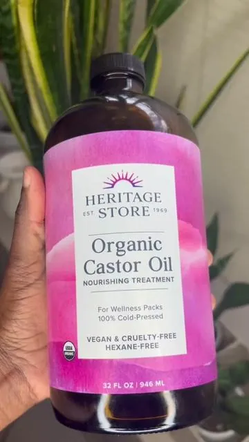 Organic castor oil has so many benefits. I have been using this brand before social media existed. It has been a part of my nightly routine for over 20 years. If you decide to add castor to your routine, click on the orange shopping cart and grab yours today. #castoroil #castoroilbenefit #castor #castoroilbenefits #heritagestore