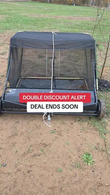 【GARVEE】Tow-Behind Lawn Sweeper Make your lawn look perfectly groomed with less effort 🌿 The Garvee Pull Behind Lawn Sweeper hooks to your mower and clears leaves, grass clippings, and debris fast—so your yard looks fresh without the back pain of raking. Clean yard, less work. #tiktokshopfalldealsforyou #tiktokshopcreatorpicks #tiktokshopholidaypicks #yardcare #lawnmaintenance  ––– pull behind lawn sweeper   garvee yard cleaner   tractor leaf collector   easy lawn cleanup   outdoor debris sweeper