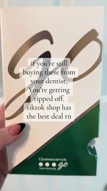 These are the best dentist recommended whitening trays! I used to get them from my dentist but they’re way cheaper here! @Opalescence #opalescence #teethwhitening #tiktokshopcybermonday #tiktokshopblackfriday #tiktokshopcreatorpicks 