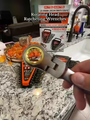 24 piece flexible ratchet wrench set! #wrench #ratchetwrench 