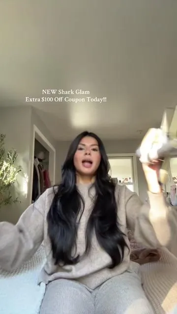 LIMITED TIME ONLY! $100 Off coupon On New Shark Glam Airstyler #sharkbeauty #sharkglam #salonhair #tiktokshopcreatorpicks #tiktokshopblackfriday 