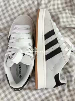 i reccomend sizing down half a size !! 🫶🏻 (crystal white core black color) #adidas #adidascampus00s #adidascampus #adidasshoes 