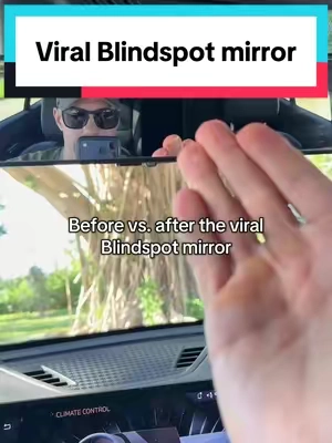 This blindspot removing mirror allows you to see so much more around you. Drive safer knowing you can see the unexpected. No tools need just slides right over your current mirror. Makes the perfect gift for friends and family especially the short ones and older ones.  #caraccessories #carmusthaves #cargadgets #rearviewmirror #christmasgifts 
