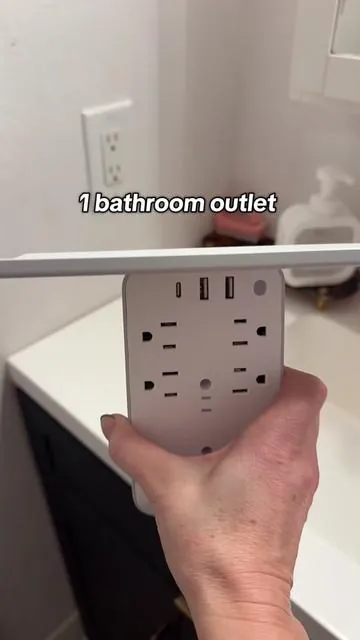Wall outlet extender with shelf and nightlight! Expand your outlets easily and includes USB and USB-C! #WallOutlet #OutletExtender #PowerStrip #SurgeProtector ##TikTokShopBlackFriday 