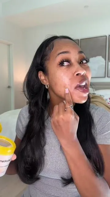 I’m getting compliments every single day because my skin is glowing now! It was so dull, and scarred from previous acne that I used to spend so much money at MedSpas! If you’ve been following me for a while, you know that I used to go every two months to get clear & brilliant, and then after that I switched to chemical peels. Why do that, when in just 6 weeks, my skin can look like this with Medicube!! No filters ever on my content showing skin care, so you can see real results🥰