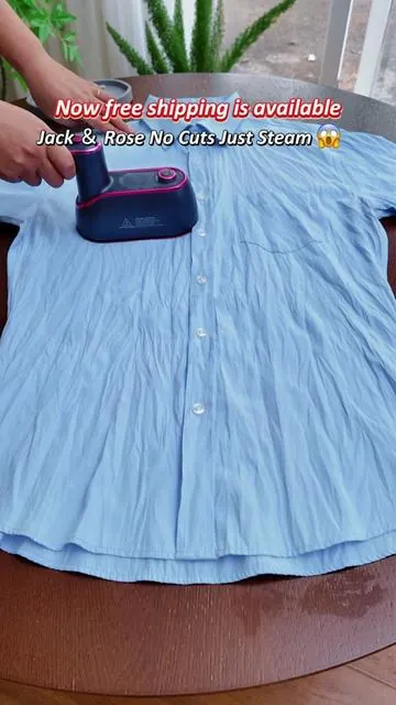 Say goodbye to wrinkles in a flash! ✨ No iron? No problem. Try this quick and easy hack to keep your clothes looking fresh and smooth every day. #WrinkleFree#ClothingHacks#QuickFix#LaundryTips#NoIronNeeded    #ironing #ironingclothes #travelsteamer #tiktok #tiktokshopblackfriday #travelessentials