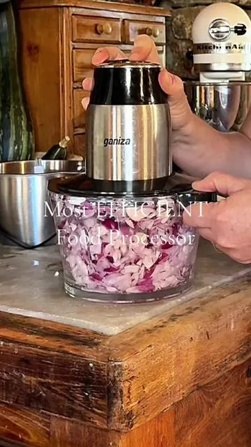 Make every meal from scratch with ease. The GANIZA Handheld Food Processor features stainless steel blades and a durable glass bowl — perfect for prepping veggies, sauces, and holiday recipes in your farmhouse kitchen. A timeless, practical tool that makes from-scratch cooking simple for every home cook. #GANIZA #FarmhouseKitchen #CookingFromScratch #holidaybaking 