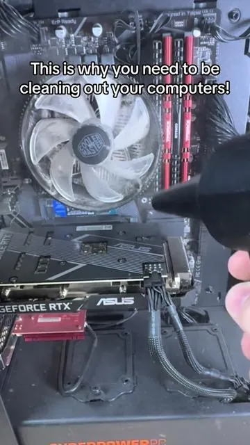 13,000 RPM Turbo Duster does not disapoint! #pcgaming #techtok #tiktokshopblackfriday #tiktokshopcybermonday #cleantok 