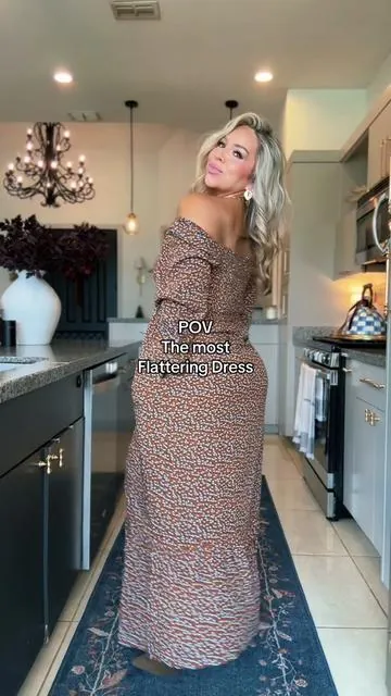 This Dress=THE most flattering Dress ever 🍂 #dress #dresses #falldress #tiktokshopcybermonday #tiktokshopblackfriday @dokotoo.official @DOKOTOO-US 