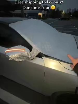 Save time in the mornings with this easy ice and snow windshield cover #winteressentials #frostprotection #tiktokshopfalldealsforyou #snowready #tiktokshopcreatorpicks