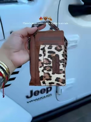 Perfect size wallet Key chain🤎 #wrangler #wallet #giftsforher #gifts #tiktokshopfinds 