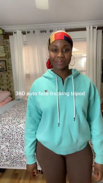 The 360 degree auto face tracking tripod is a must for all content creators @INFOJIFA #facetrackingtripod #tripod #contentcreation #fyp #CapCut 