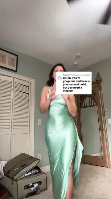 Replying to @Portia_mw anyways #satindress #bodycon #holidaydress #formaldress #promdress 