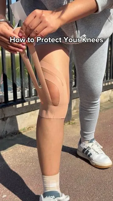 #kneetape #kneepain #fyppppppppppppppppppppppp #kinesiologytape #sports #hikingtips #knee #healthy 