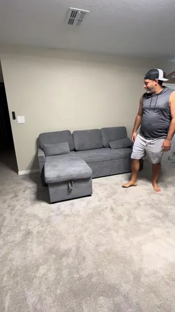 For apartments or smaller living rooms, this sectional would be perfect! #sectionalcouch #sectional #sleepersofa #tiktokshopblackfriday #tiktokshopcreatorpicks 