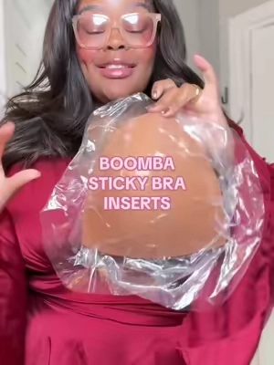 sticky bra for big boobie girlies!! #boomba #boombastickybra #stickybrainserts #tiktokshopblackfriday #tiktokshopcybermonday 